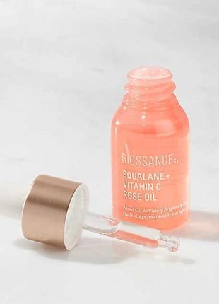 Зволожуюче масло biossance squalane + vitamin c rose oil, 4,5 мл