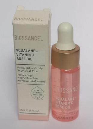 Зволожуюче масло biossance squalane + vitamin c rose oil, 4,5 мл2 фото