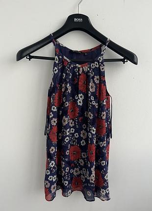 Топ блуза massimo dutti, вискоза + шовк