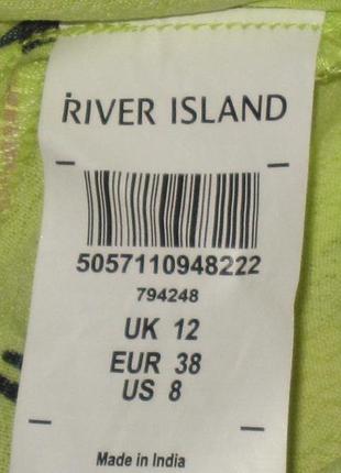 Яркое вискозное платье рубашка river island р-р12.2 фото