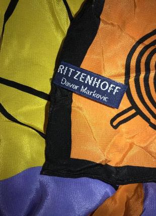 Ritzenhoff davor markovic, оригинальный  авторский шелковый платок!4 фото
