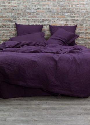 Постільна білизна фіолетовий щербет ранфорс meriset - сімейний на резинці