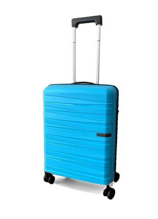 Полипропиленовый чемодан малый conwood/ eagle голубой1 фото