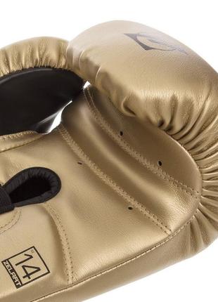Перчатки боксерские на липучке zelart bo-1361 красный4 фото