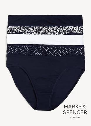 Набір трусики marks&spencer модель high legs р.8,10,12,14,16