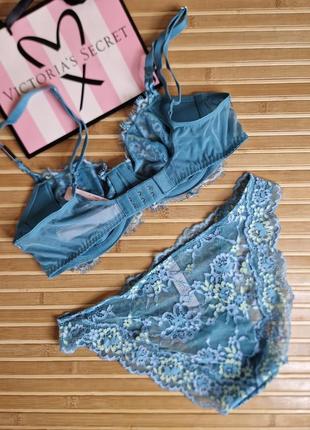 Комплект премиум dream angel wicked unlined crossdye lace balconette bra  victorias secret5 фото