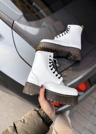 Стильные женские ботинки на высокой платформе dr martens /осень/зима/весна😍6 фото