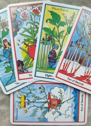 Гадальні карти таро the herbal tarot таро трав райдера-уейта квіткове колода карт6 фото