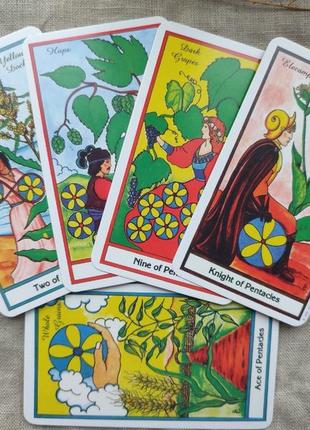 Гадальні карти таро the herbal tarot таро трав райдера-уейта квіткове колода карт7 фото