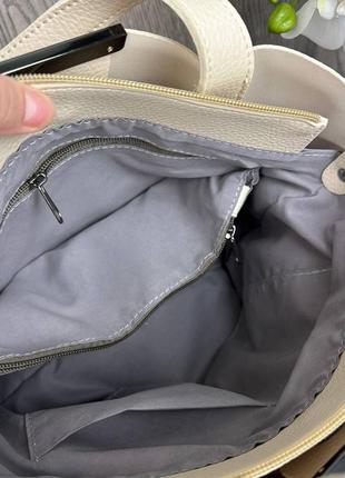 Жіноча сумка на плече еко шкіра люкс якість. модна сумочка для жінок класична (1232)4 фото