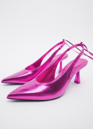 Туфли лодочки zara, 38 размер