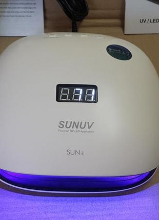 Лампа sunuv sun 4. 48w white led/uv для полимеризации.профессиональная оригинальная led-лампа8 фото