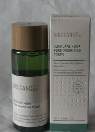 Тоник сужающий поры biossance squalane + bha pore-minimizing toner, 50 мл2 фото