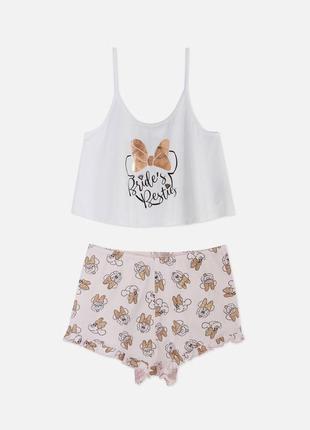 Пижамка minni mause бренда disney / primark пижама хс xs