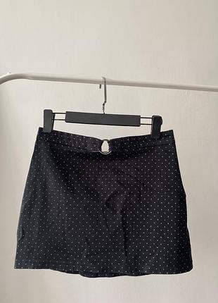 Юбка в горох, мини юбка 6