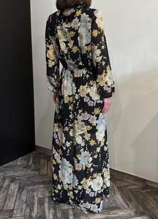 H&amp;m длинное платье в цветочный принт5 фото