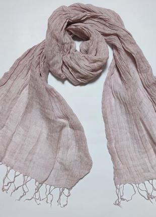 Льняной шарф палантин платок maddison италия /5573/1 фото