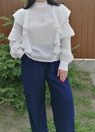 Белье блуза с рюшами2 фото