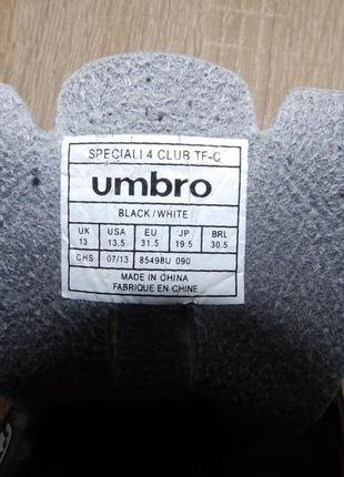 Бутсы сороконожки многошиповки umbro speciali 4 club tf5 фото