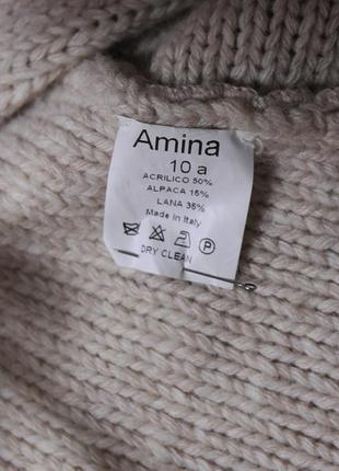 Полу шерстяное пончо  " amina" 6