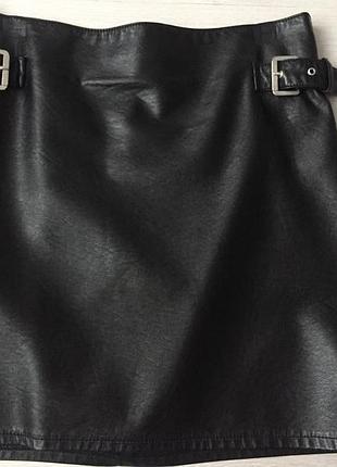 Чёрная пятница! скидка 15% на всё  кожаная юбка h&m 4