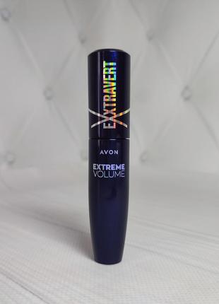 Новинка туш для вій avon "екстримальний об'єм" чорніша чорного