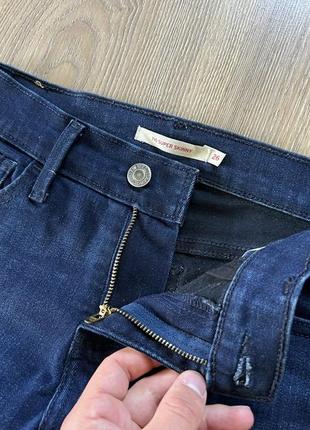 Женские стрейчевые скини джинсы levis 710 super skinny5 фото