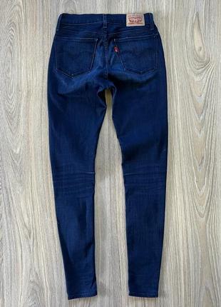 Женские стрейчевые скини джинсы levis 710 super skinny3 фото