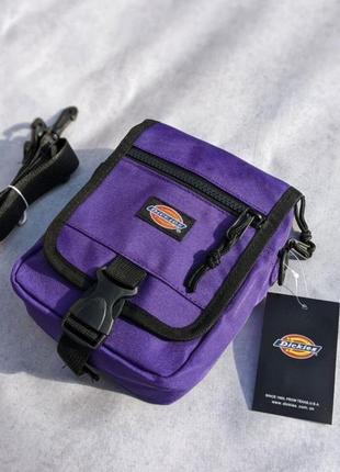 Месенджери dickies, сумки дікіс, фіолетова, сіра, чорна, барсетки3 фото