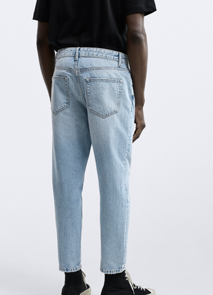 Укорочені джинси slim fit zara чоловічі нова колекція 20232 фото