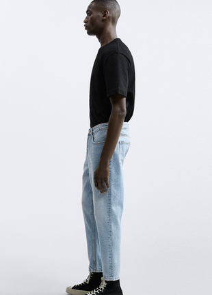 Укорочені джинси slim fit zara чоловічі нова колекція 20233 фото