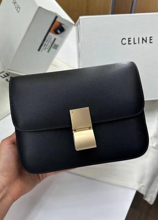 Кожаная сумка в стиле celine box премиум