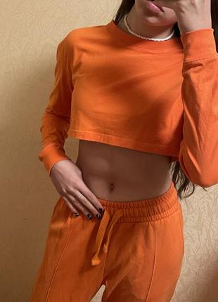 Оранжевый костюм bershka b^36 фото