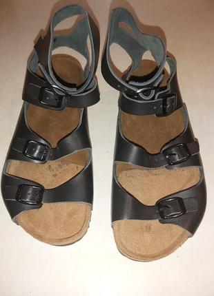 Сандалии birkenstock athen (германия) римские, гладиаторы, кожа, ортопедические, новые.5 фото