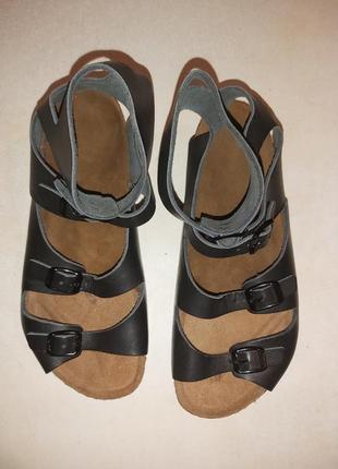 Сандалии birkenstock athen (германия) римские, гладиаторы, кожа, ортопедические, новые.6 фото