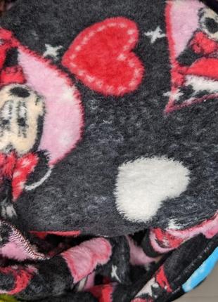 Детская теплая мягкая махровая пижама одежда для дома минни6 фото
