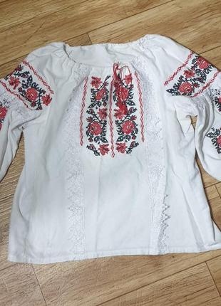 Готовый образ в украинском стиле, украинский костюм р 44/46 платок, вышиванка, юбка, нижнее9 фото