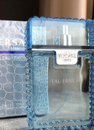 Чоловіча туалетна вода versace man eau fraiche (версаче мен фреш) 100 мл10 фото