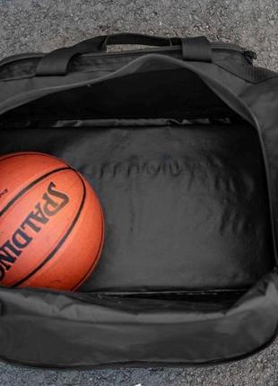 Мужская спортивная сумка everlast plus черная тканевая для тренировок и экипировки на 60 литров7 фото
