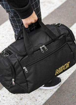 Спортивная сумка nike черная тканевая для тренировок и спортзала на 36 литров5 фото