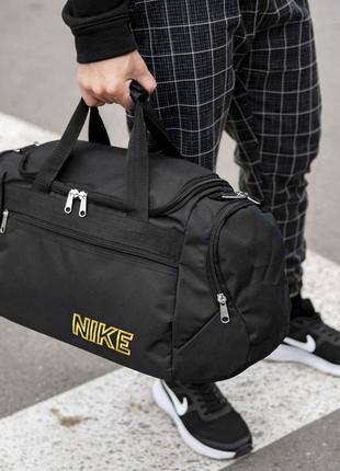 Спортивная сумка nike черная тканевая для тренировок и спортзала на 36 литров2 фото
