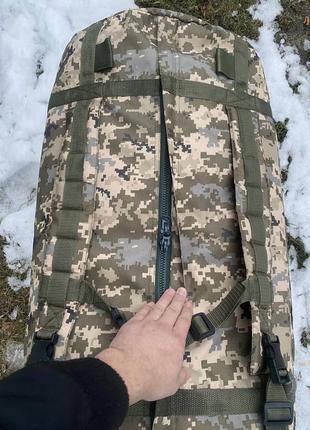 Сумка баул рюкзак пиксель зсу - армейский рюкзак ткань кордура2 фото