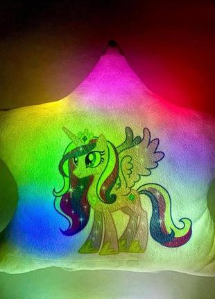 Подушка нічник "unicorn з крилами" — класний подарунок для дівчинки на день народження2 фото
