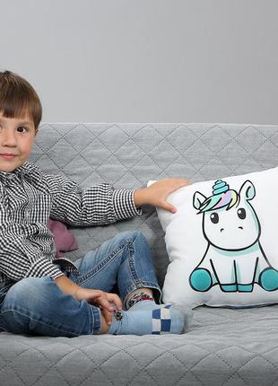 Подушка-нічник little unicorn — подарунок для хлопчика та дівчинки — подушка з юнікорном єдиноріжка7 фото