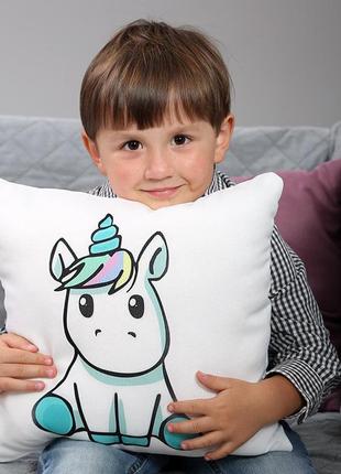 Подушка-нічник little unicorn — подарунок для хлопчика та дівчинки — подушка з юнікорном єдиноріжка