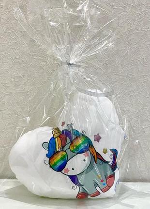 Подушка ночник mini unicorn - декоративная подушка светящаяся в детскую кроватку - детская подушка7 фото