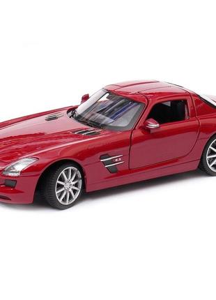 Железная машинка с открывающимися дверями mercedes-benz sls amg