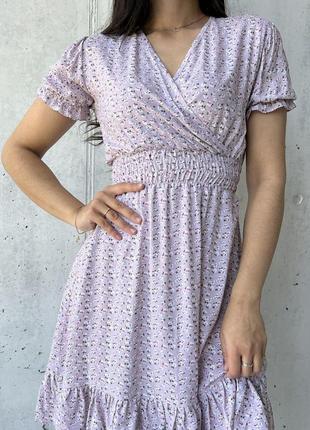 Красивое  летнее платье из штапеля размеры норма8 фото