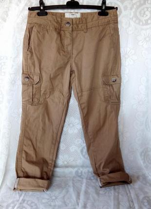 Качественные чиносы, плотные котоновые брюки в стиле карго