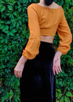 Модный топ женский с длинным рукавом блуза  блузка zara4 фото